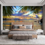 Wall murals Large rocks in the water