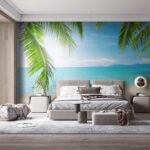 Wall murals Tropical paradise under sunny skies.