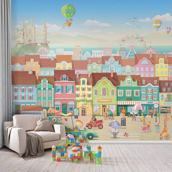Hot air balloon in the sky Wall murals Hot air balloon in the sky