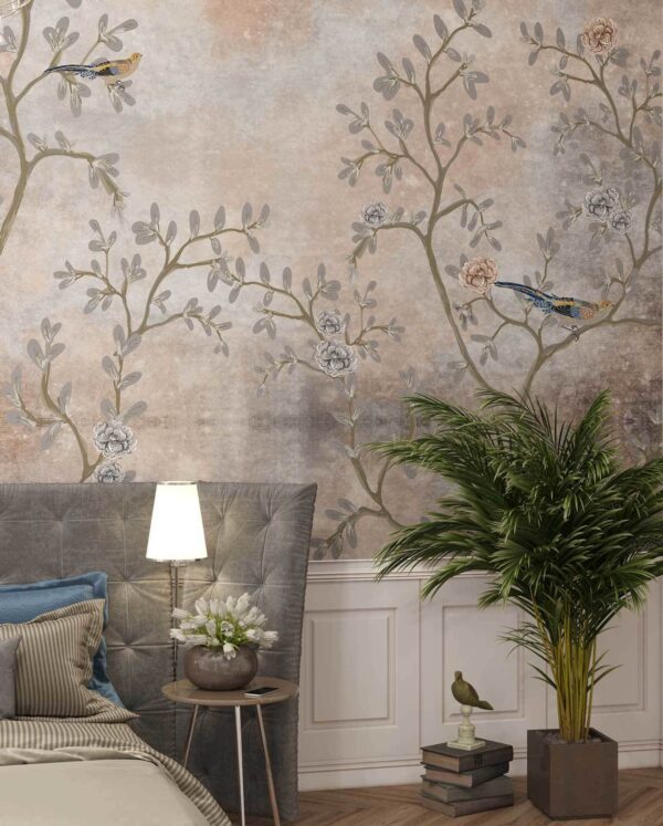 Wall murals Tree with birds on it Wall murals Tree with birds on it