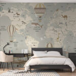Wall murals Cartoon of a plane
