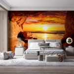 Wall murals Large rock in the desert
