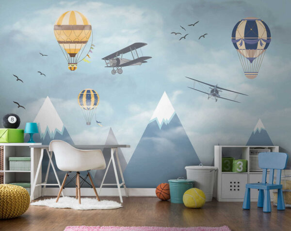 Hot air balloon in the sky Wall murals Hot air balloon in the sky