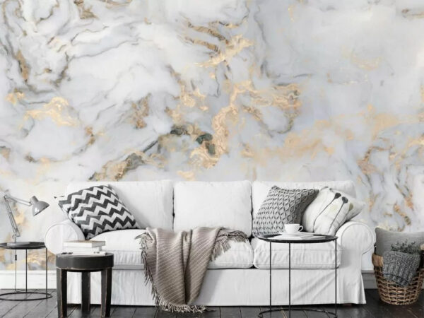 Marble texture with swirling patterns Wall murals Marble texture with swirling patterns