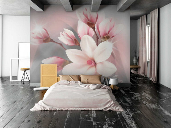 Wall murals Elegant petals in soft hues Wall murals Elegant petals in soft hues