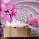 Wall murals Butterfly with black and red wings