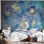 Wall murals Blue and white painting