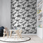 Wall murals Pattern of dinosaurs with words