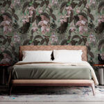 Wall murals Pattern of flowers and birds