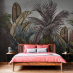 Wall murals Group of tropical plants