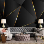 Wall murals Angular elegance with subtle sheen.