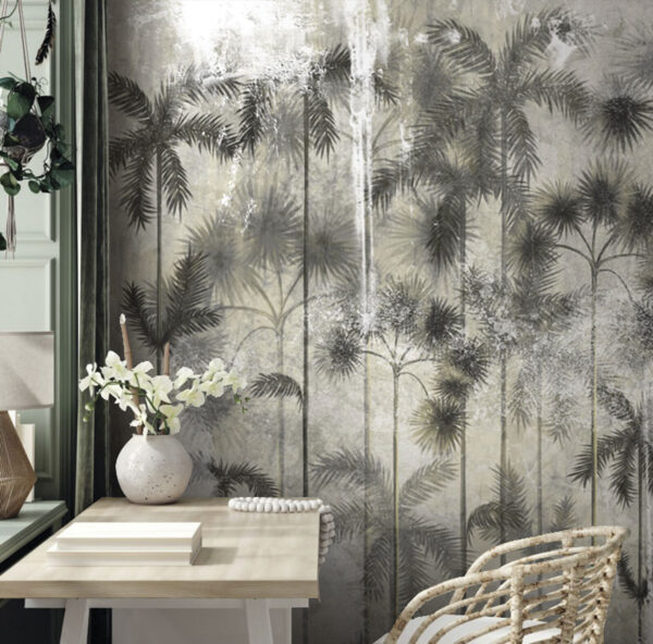Wall murals Group of trees on a wall Wall murals Group of trees on a wall