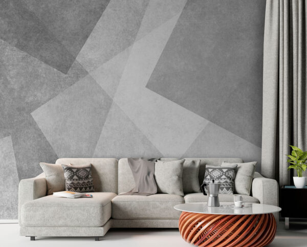 White and grey background Wall murals White and grey background