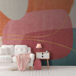 Wall murals Abstract colorful shapes and lines.