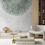 Wall murals Radial patterns on textured backdrop.