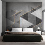Wall murals Abstract Geometry in Monochrome and Yellow