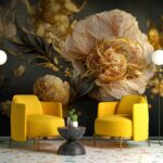 Wall murals Delicate roses in rich hues