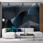 Wall murals Geometric pattern with dark shadows