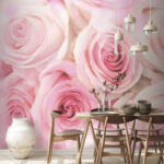 Wall murals Group of pink roses
