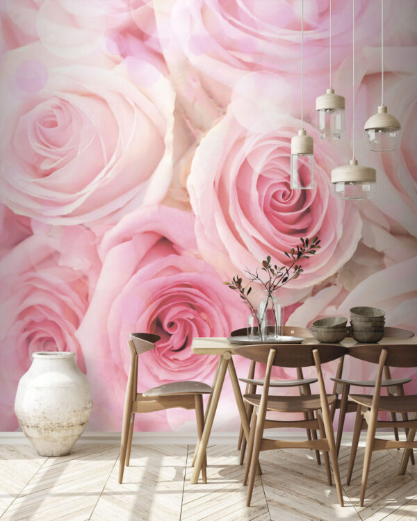 Wall murals Group of pink roses Wall murals Group of pink roses