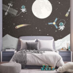 Wall murals Full moon in the sky