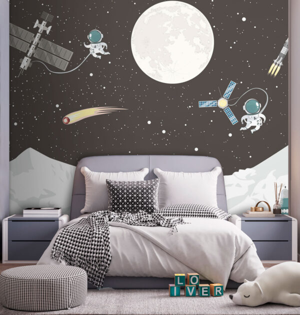 Full moon in the sky Wall murals Full moon in the sky