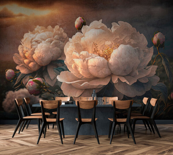Blurry image of a person's face Wall murals Blurry image of a person's face