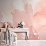 Wall murals Soft pastel watercolor abstract texture.