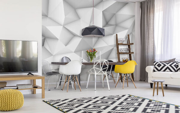 Wall murals White and grey background Wall murals White and grey background