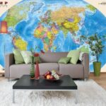 Wall murals Map of the world
