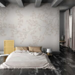 Wall murals Flowing pattern of ginkgo branches.