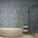 Wall murals Yellow bird on a branch