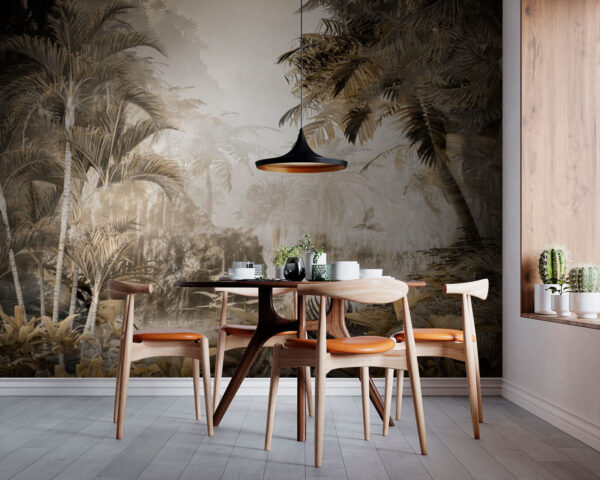 Wall murals Painting of a forest Wall murals Painting of a forest