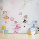 Wall murals Cartoon of a ballerina