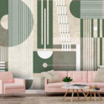 Wall murals Pattern of geometric shapes and lines
