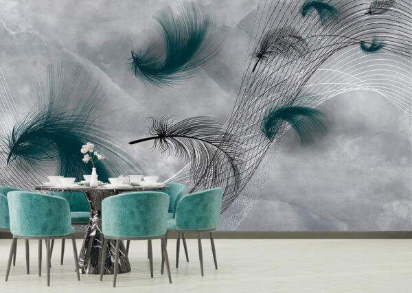 Feather in the sky Wall murals Feather in the sky