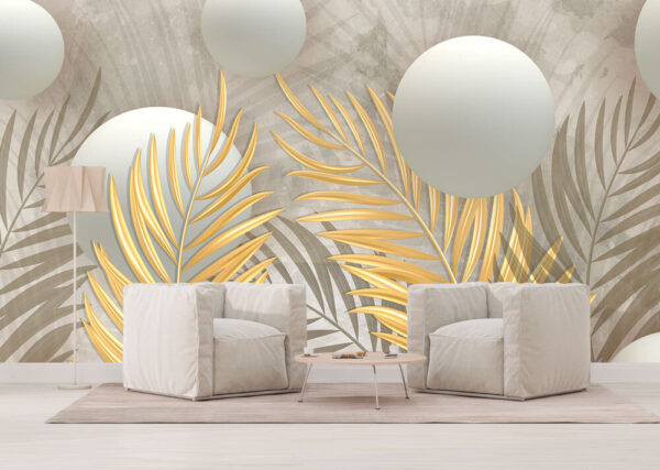 White ball on a table Wall murals White ball on a table