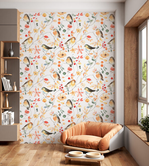 Bird on a branch Wall murals Bird on a branch