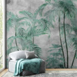 Wall mural Group of palm trees