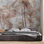 Wall murals Group of palm trees