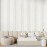 Wall murals White background with brown lines