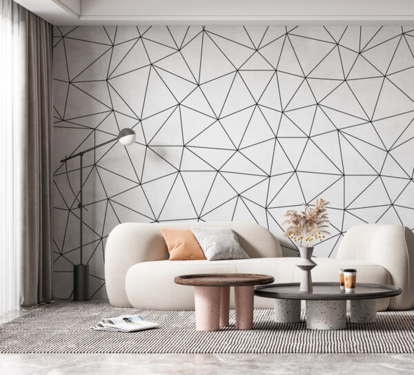 Black and white pattern Wall murals Black and white pattern
