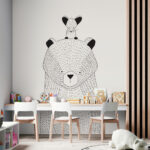 Wall murals Drawing of a bear
