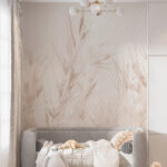 Wall murals Soft sepia tones of delicate leaves