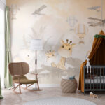 Wall murals Hot air balloon in the sky