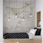 Wall murals Drawing of a stingray