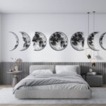 Wall murals Row of phases of the moon