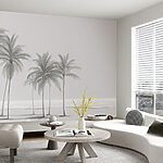 Wall murals Group of palm trees