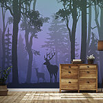 Wall murals Silhouette of a deer