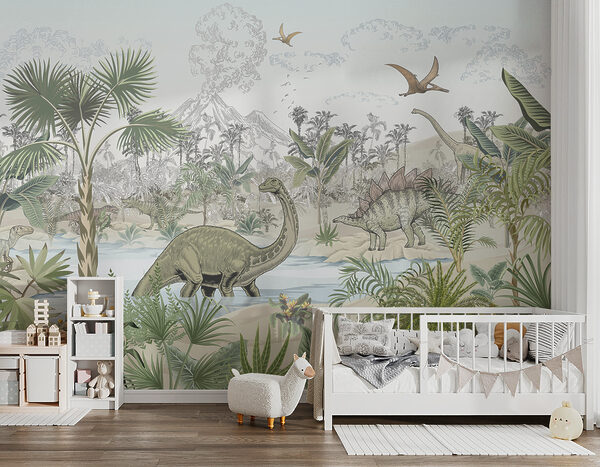 Wall murals Drawing of a dinosaur (SKU: u98674)